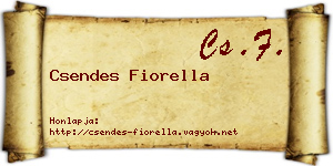 Csendes Fiorella névjegykártya